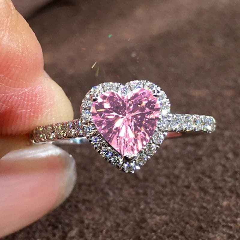 Pink Heart Ring
